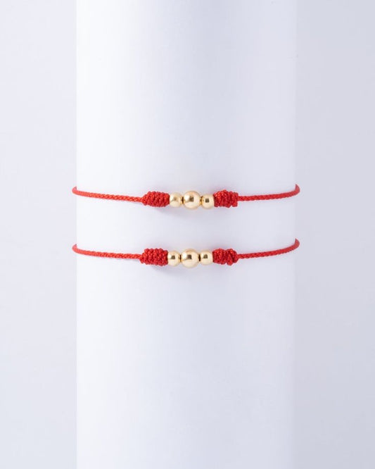 Pulseras de pareja Balines ORO 18K