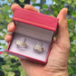 argollas verona con estuche elegantes en plata 1000
