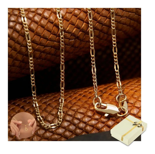 Cadena Mujer Minimalista Elegante Oro Laminado 18k Brillo Encanto