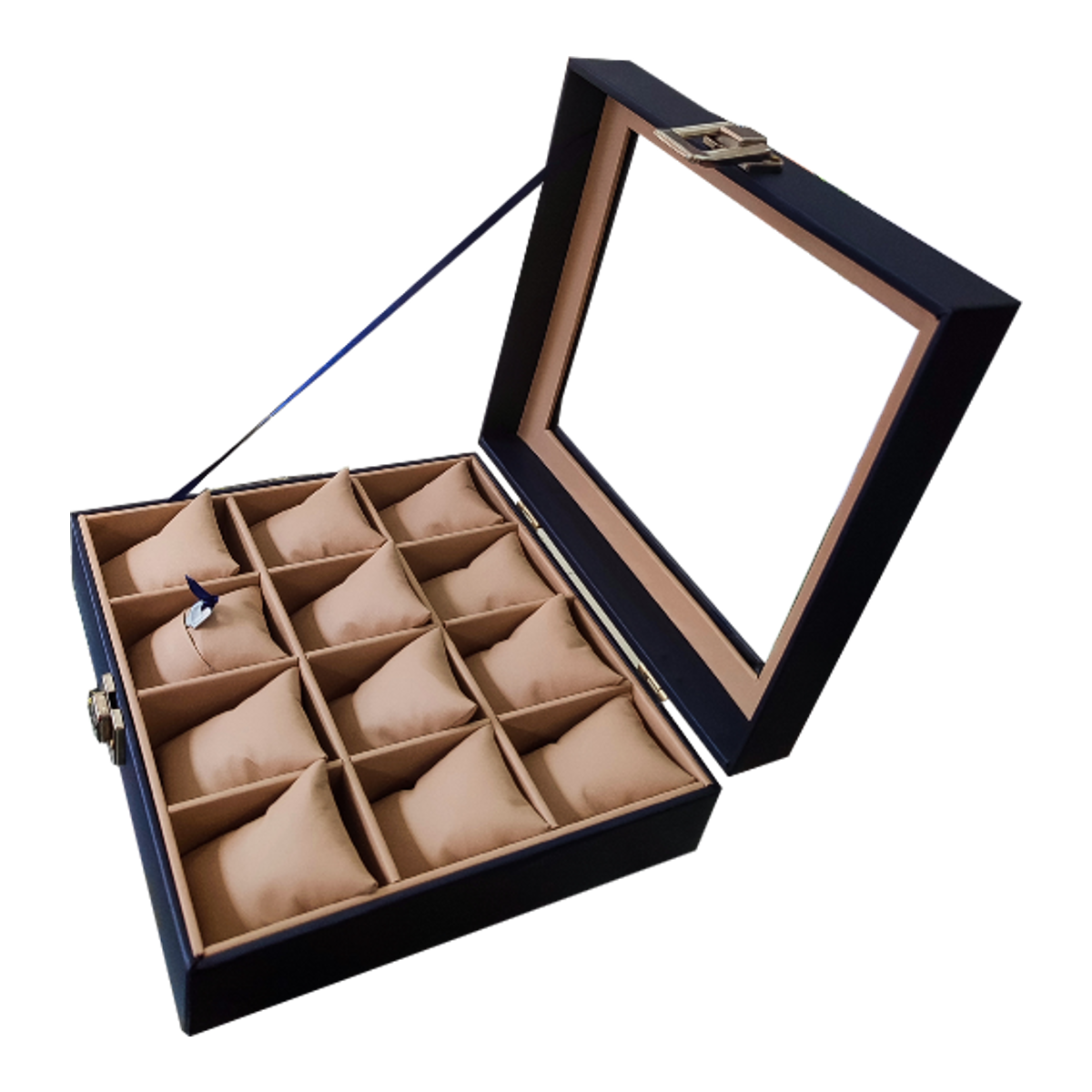 Caja para relojes de lujo azul – Ideal para regalo o colección