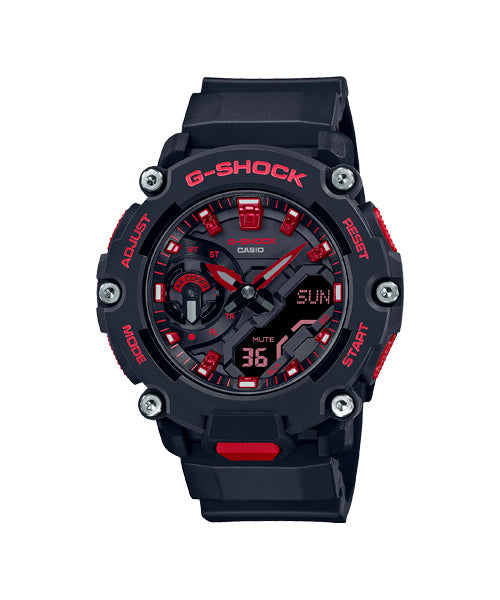 Casio G-shock Hombre Deportivo Sumergible Con Brújula GA-2200BNR-1ADR Brillo Encanto