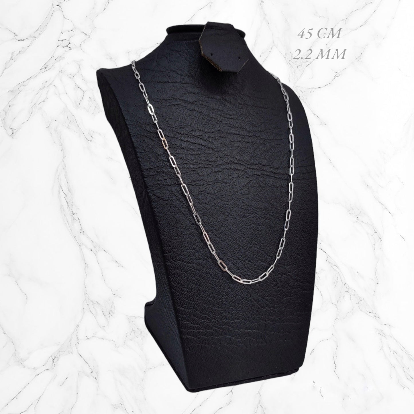 Collar Cadena Plata925 Mujer Edición especial Eslabones Grandes Brillo Encanto