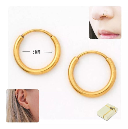 Piercing Pequeño En Oro laminado 18k Unisex Brillo Encanto