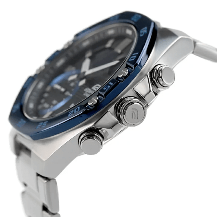 Reloj Casio Edifice Bluetooth Acero Azul Sumergible Original ECB-10DB-1BDF Brillo Encanto