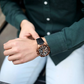 Reloj Casio Edifice Efr-569bl-1avudf Hombre Deportivo Pulso Cuero Brillo Encanto
