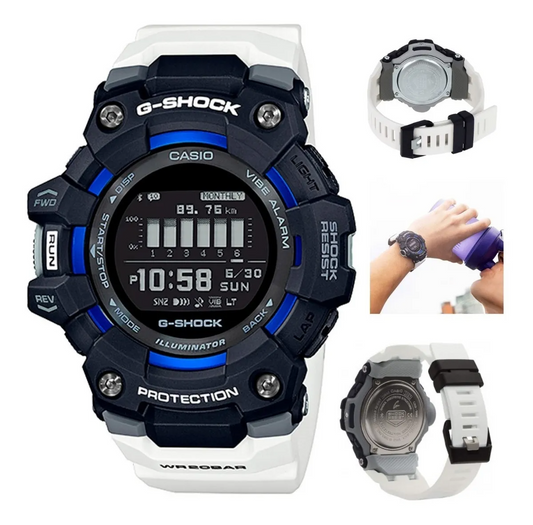 Reloj Casio G Shock Hombre Deportivo Fitness Y Sumergible GBD-100-1A7DR Brillo Encanto