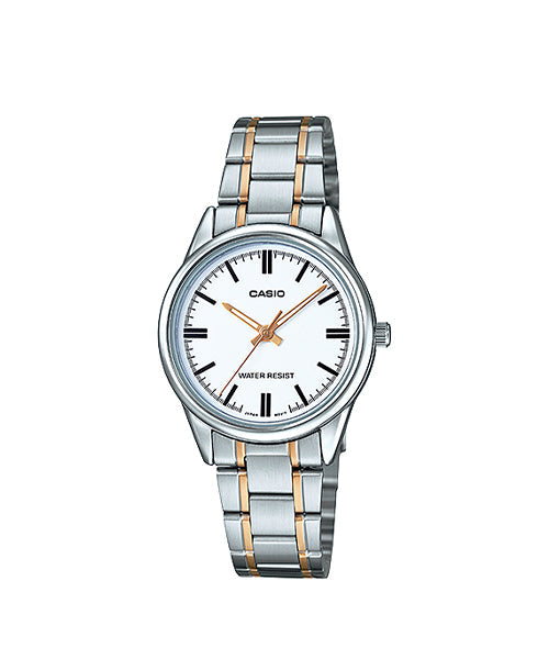 Reloj Casio Mujer Colección Acero Bicolor Elegante LTP-V005SG-7AUDF Brillo Encanto