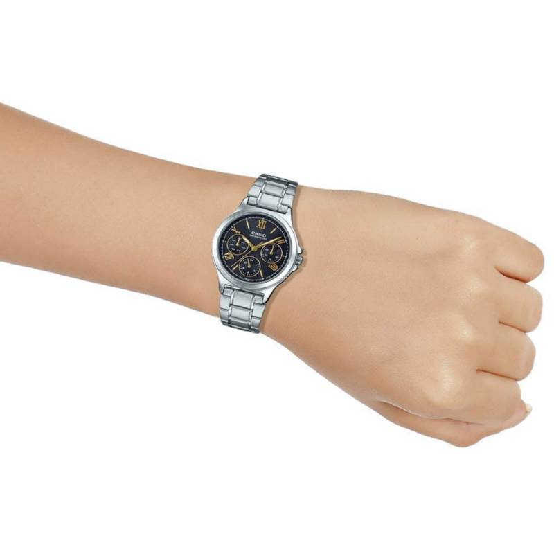 Reloj Casio Mujer Colección Lujo Acero Elegante LTP-V300D-1A2UDF Brillo Encanto