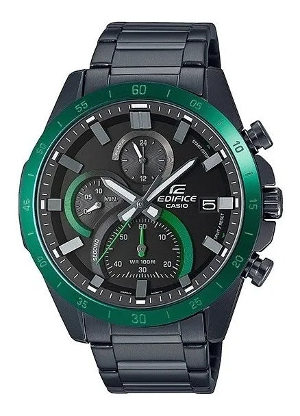 Reloj Edifice Casio Original Acero Ejecutivo Casual Hombre EFR-571DC-1AVUDF Brillo Encanto