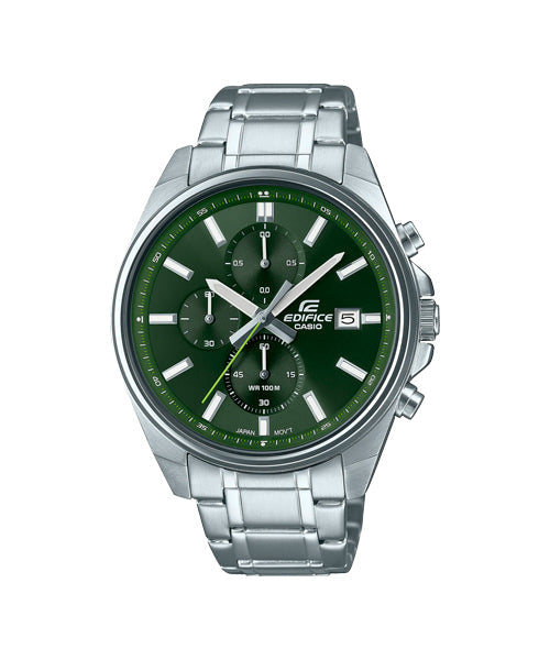 Reloj Edifice Casio Original Acero Ejecutivo Verde Hombre EFV-610D-3CVUDF Brillo Encanto