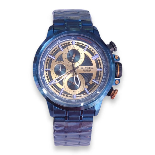 Reloj G Force Acerado azul Original Hombre Brillo Encanto