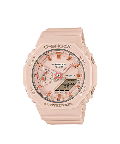 Reloj G Shock Casio Mujer Deportivo Sumergible Rosa GMA-S2100-4ADR Brillo Encanto