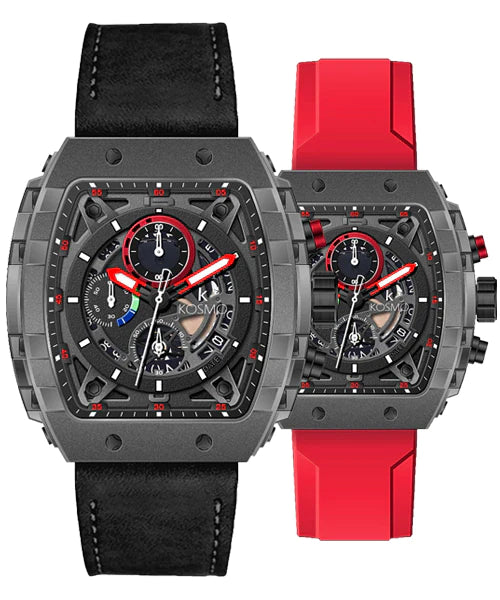 Reloj Kosmo K3937G Cronógrafo Dos Pulsos Intercambiables Brillo Encanto