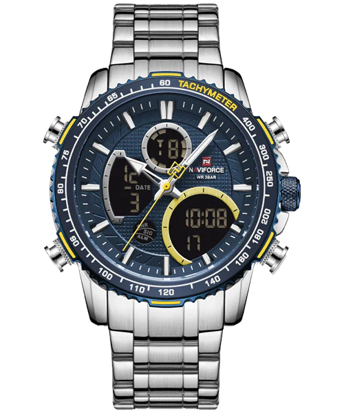 Reloj Naviforce NF9182 Hombre Acerado Digital y Análogo Brillo Encanto