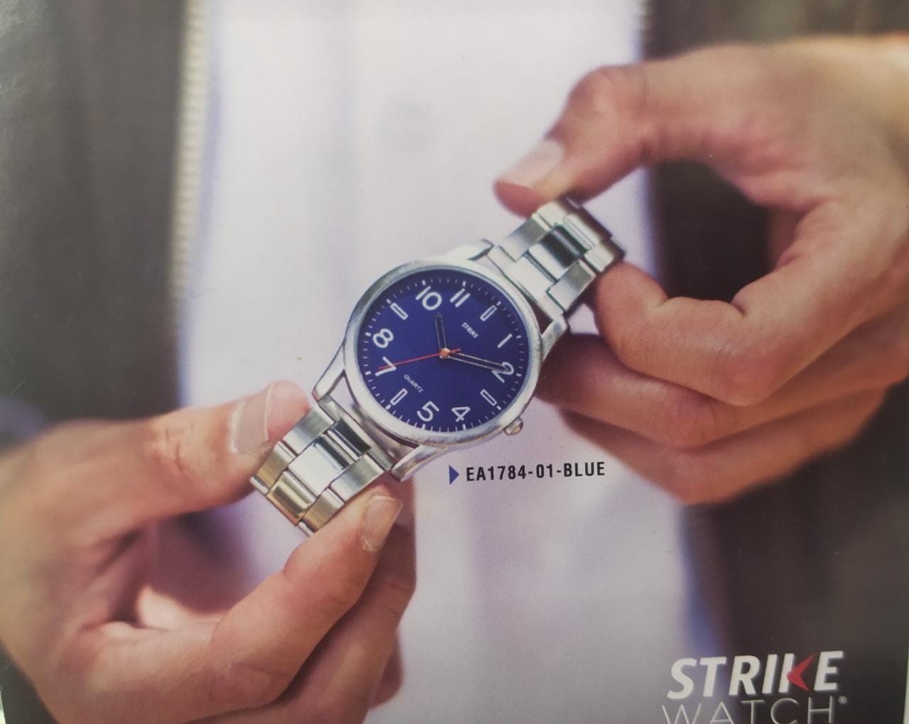 Reloj Strike EA1784-01 Hombre Acero Ejecutivo Elegante Regalo Ideal Brillo Encanto