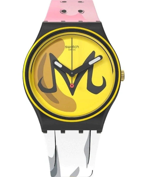 Reloj Swatch GZ358 Majin Buu Dragon Ball Z Edición Limitada Unisex Brillo Encanto