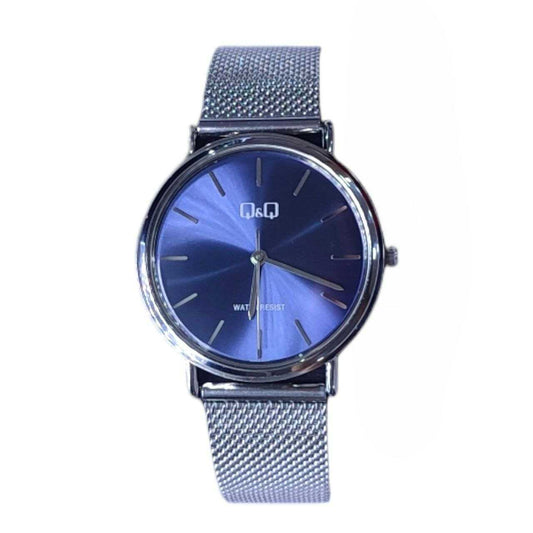 Reloj Q&Q Acero Mujer Elegante Pulsó Enmallado